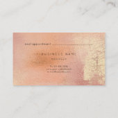 Peach Coral Gold Metalli Carte de rendez-vous Abst (Dos)