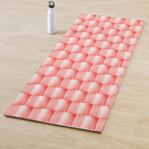 Peach Coral Metallic Abstract Elegant Chic  Yogamat