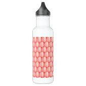 Peach Coral Metallic Abstract Elegant Le Yoga Waterfles (Links)