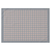 Peach Coral Plaid Cotton Nappe pour le dîner (Devant (Horizontal))