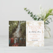 Peach Costa Rica Mariage Photo Merci (Debout devant)