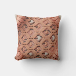 Peach Crochet Tiger Pattern Pillow Cover Kussen