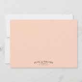 PEACH CROSS | BAPTISME-INVITATIES KAART (Achterkant)