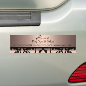 Peach Damask Bumpersticker (Op auto)