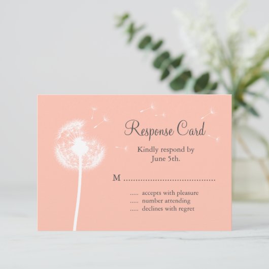 Peach Dandelion RSVP (Debout devant)