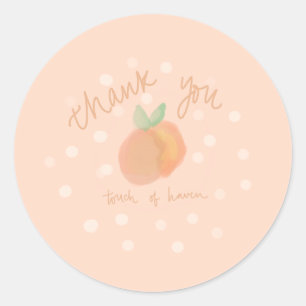 Peach dank u sticker