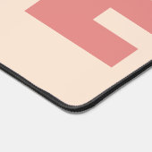 Peach Dog Photo Love Typographie Bureau Mat (Coin)