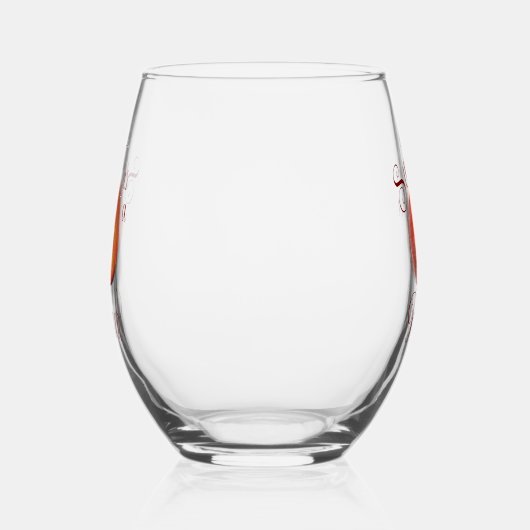 Peach Drinkware Set Wijnglas Zonder Voet (Rechts)