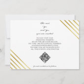 Peach Eenvoudig Script Twee Fotogalerij QR CODE Save The Date (Achterkant)