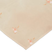 Peach elegant floral butterfly pattern tablecloth tafelkleed (Gekanteld)