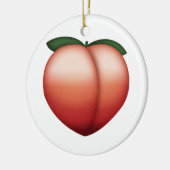 Peach - Emoji Keramisch Ornament (Links)