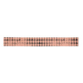 Peach en Black Distressed Harlequin Lint (Voorkant)