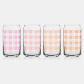 Peach En vichy Motif rose (Dos)