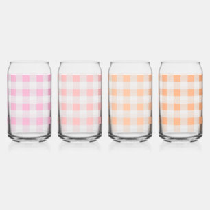Peach En vichy Motif rose