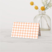Peach en White Country Gingham (Achterkant)