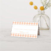 Peach en White Country Gingham (Voorkant)