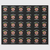 Peach-er Perfect Funny Peach Pun Dark BG Cadeaupapier (Vlak)