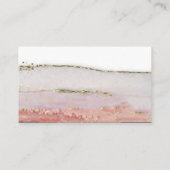 Peach et Gold Watercolor Mariage Cartes de place (Dos)