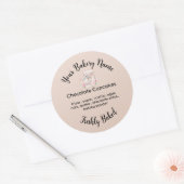 Peach Étiquette de cuisson à la maison (Enveloppe)