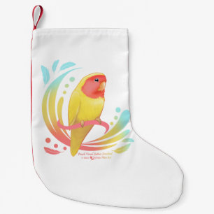 Peach Faced Lutino Lovebird Kleine Kerstsok