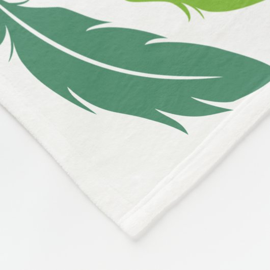 Peach facevogels fleece deken (Hoek)