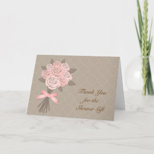 Peach Floral Bouquet Vrijgezellenfeest bedankt