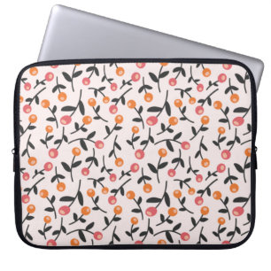 Peach Floral Bud-laptophoes Laptop Sleeve