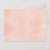 Peach Floral Cactus Modern Advies Kaart (Achterkant)