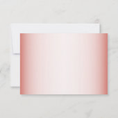 Peach Floral Heart Modern Save The Date (Achterkant)