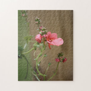 Peach Floral Puzzle Legpuzzel