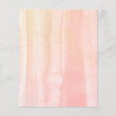 Peach Floral Wedding Menu (Achterkant)