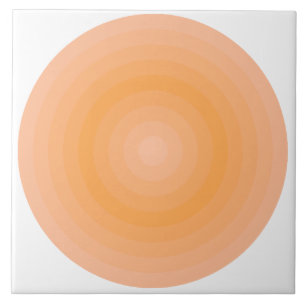 Peach flou Lame Orange Circles Carreaux céramique