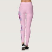 Peach Flower Flore Rose Delaware Leggings (Dos)