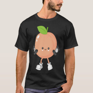 Peach Fruit Costume Workout Bodybuilding Lift Gym  T-shirt