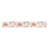 Peach Fruit Flowers Grosgrain Lint (Voorkant)