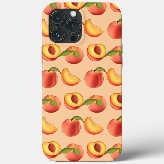 Peach Fruit Patroon Case-Mate iPhone Case (Achterkant)