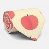 Peach Fruit Patroon Stropdas (Opgerold)