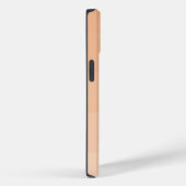 Peach Fuzz aangepaste monogram naam Case-Mate iPhone Case (Achterkant / Rechts)