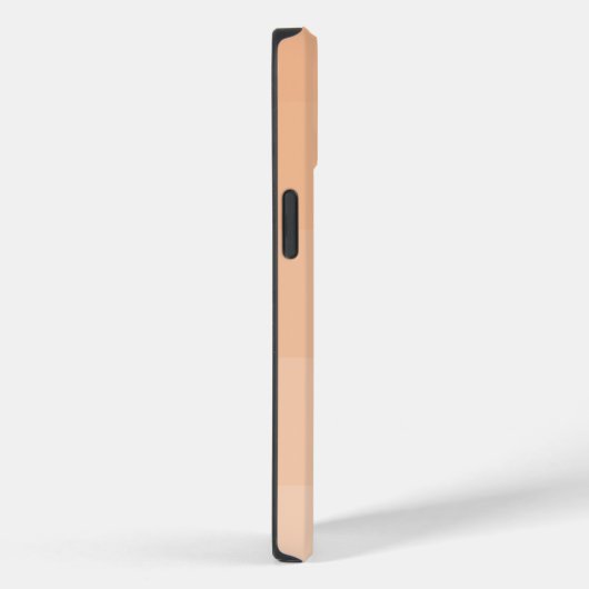Peach Fuzz aangepaste monogram naam Case-Mate iPhone Case (Achterkant / Rechts)