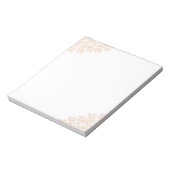 Peach Fuzz Bloemenrand  & Elegant Notitieblok (Gedraaid)