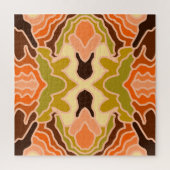 Peach Fuzz Boho Shabby Chique Geometrische Abstrac Legpuzzel (Verticaal)