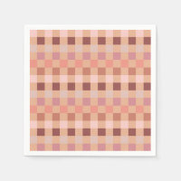 Peach Fuzz Checkerboard