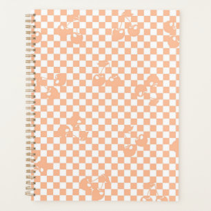 Peach Fuzz Cherry En vichy Motif