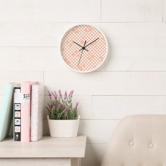 Peach Fuzz Cherry Gingham Pattern (Leeskamer)