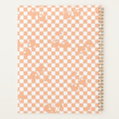 Peach Fuzz Cherry Gingham Pattern Planner (Achterkant)