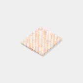 Peach Fuzz Cherry Gingham Pattern Post-it® Notes (Schuin)