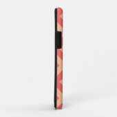 Peach Fuzz en Cranberry Chevron Case-Mate iPhone Case (Achterkant/rechts)