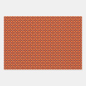 Peach Fuzz geometrische patroon set 2 Inpakpapier Vel (Voorkant 2)