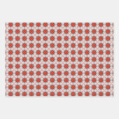 Peach Fuzz geometrische patroon set 7 Inpakpapier Vel (Voorkant)