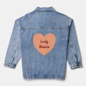 Peach Fuzz Heart Bilingue Hermosa Joli Espagnol (Verso)